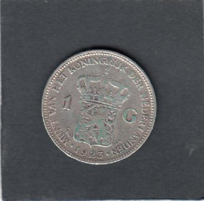 Beschrijving: 1 Gulden WILHELMINA 